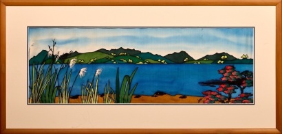 An Original Painting On Silk By Jo May