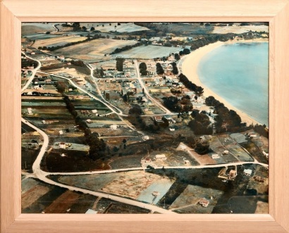 Rare Whites Aviation Manly Aerial Hand Painted Photo No.23902