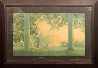 A Vintage Maxfield Parrish 'Daybreak' Framed Reproduction Print