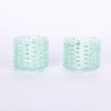 A Brutalist Cut Glass Candle Holders