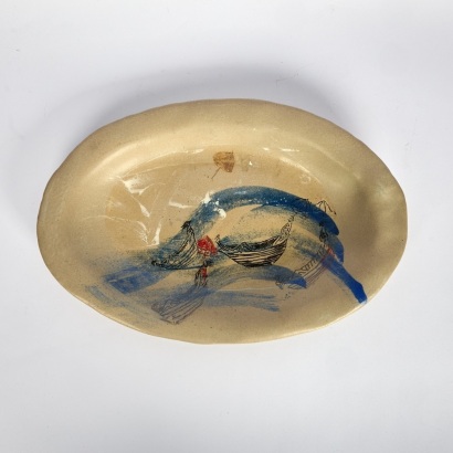 A Ceramic Platter marked Hazel