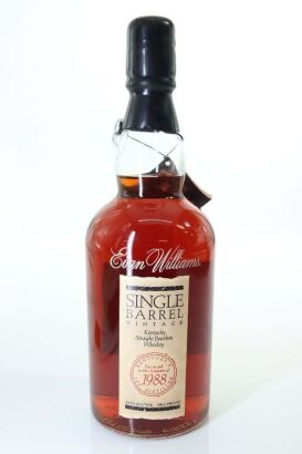(1) 1988 Evan Williams Single Barrel Vintage Straight Bourbon Whiskey, Kentucky, 750ml, 43.3% ABV