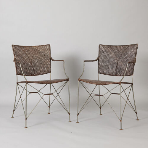 A Pair of Yamakawa Rattan Chairs