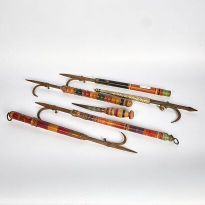 A Collection of Vintage Ankusha and a Dagger