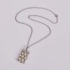 A Sterling Silver Pearl Waterfall Pendant