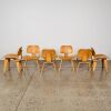 Six LCW Plywood Chairs in the Style of Eames