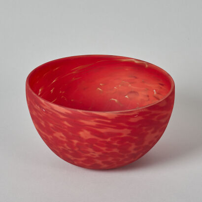 A Large Garry Nash Glass Bowl