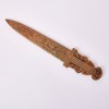 A Chinese Carved Aged Jade Dragon-Decorated Hunting Knife - 2