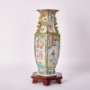 A Chinese Early 19th Century Qing Dynasty Canton Famillie Rose &lsquo;Figural &lsquo;Hexagonal Handled Vase - 2
