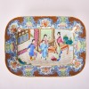 A Chinese 18th to19th Century Qing Dynasty Canton Famille Rose 'Ladies' Rectangular Dish