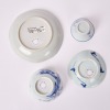 A Set of Two Chinese 18th Century Qing Dynasty Blue and White 'Floral' Cups and Saucers - 4