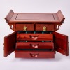 A Chinese Hardwood Alter Table-Shaped Jewellery Box - 4
