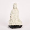A Chinese 19th Century Qing Dynasty Dehua Seated Guanyin