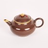 A Chinese 19th Century Qing Dynasty Yixing &lsquo;Gilt&rsquo; Teapot (Mengchen Mark) - 2