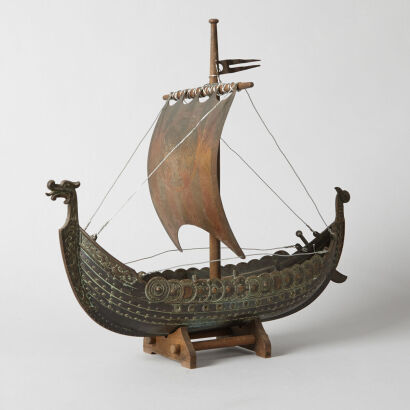 A Rare Viking Ship by Edward Aagaard