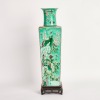 A Chinese 18th&ndash;19th Century Qing Dynasty Famille Verte 'Floral' Tianyuan Difang Vase - 5