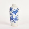 A Chinese Early 19th Century Blue and White 'Lion' Vase - 2