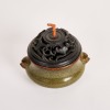 A Chinese Early 19th Century Qing Dynasty Tea-dust Glazed Censer - 2