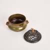 A Chinese Early 19th Century Qing Dynasty Tea-dust Glazed Censer - 3