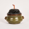 A Chinese Early 19th Century Qing Dynasty Tea-dust Glazed Censer