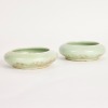 A Pair of Chinese Mid 19th Century Qing Dynasty Celadon Waterpots （Underglaze-blue Double Circle） - 2