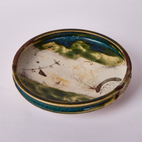 A Set of Two Japanese Studio Pottery Dishes