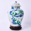 A Chinese 17th Century Qing Dynasty Kangxi Period Wucai &lsquo;Court Ladies&rsquo; Baluster Jar - 3