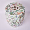 A Chinese Qing Dynasty Famille Rose &lsquo;Butterflies&rsquo; Stool (Qing Dynasty Jiaqing Year Red Mark) - 3