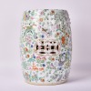 A Chinese Qing Dynasty Famille Rose &lsquo;Butterflies&rsquo; Stool (Qing Dynasty Jiaqing Year Red Mark) - 4