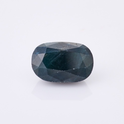 Loose, 5.06ct Oval Cut Dark Blue Sapphire Gemstone