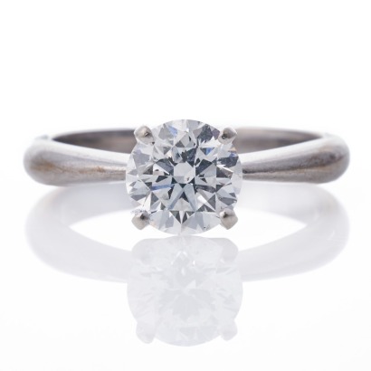 Michael Hill, Platinum / 18ct White Gold, 1.51ct Diamond Solitaire Ring