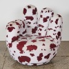 A Cowhide Print Hand Chair