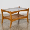 A Modernist Coffee Table with Rattan Detailing