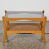 A Modernist Coffee Table with Rattan Detailing - 2