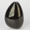 A Zwiesel Black Art Glass Vase, Germany, c.1970s