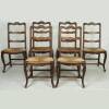 A Set of Six 19th Century French Provincial Dining Chairs