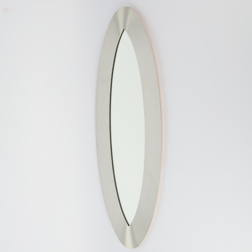 A Contemporary Oval Wall Mirror by Relish NZ