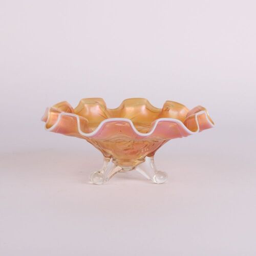 A Dugan Carnival Glass Grape Marigold Carnival Glass Dish
