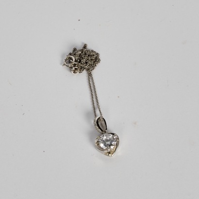 A Michael Hill 925 Chain With Heart Pendant