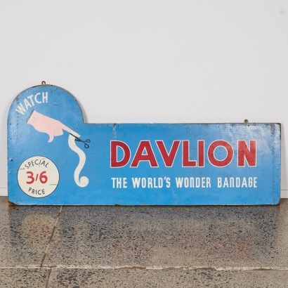 A Vintage Davlion Bandage Sign