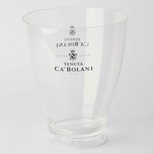 An Italian Acrylic Wine Bottle Cooler, Tenuta Ca'Bolani