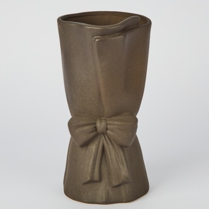 A Le Forge Black Bow Vase