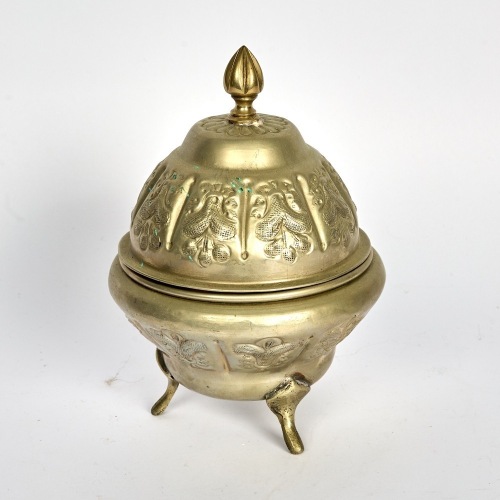 A Hammered Tea Caddy