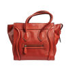 Celine Mini Luggage Orange Leather Bag