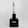A Burmese 18th Century White Marble Carved Buddha Statue