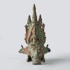 A Thai 10th Century Three-headed Elephant Base Stupa-form Buddhist Shrine Figure