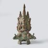 A Thai 10th Century Three-headed Elephant Base Stupa-form Buddhist Shrine Figure - 3