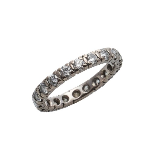 18ct White Gold Diamond Eternity Band