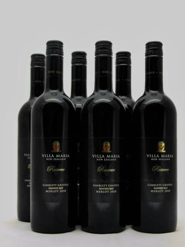 (6) 2010 Villa Maria Reserve Merlot
