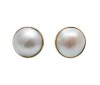 18ct Mabe Pearl Earrings